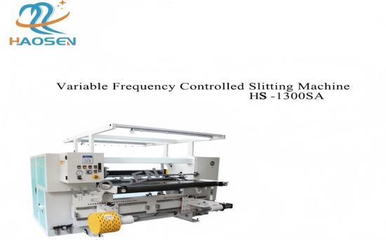 Slitting and rewinding machine