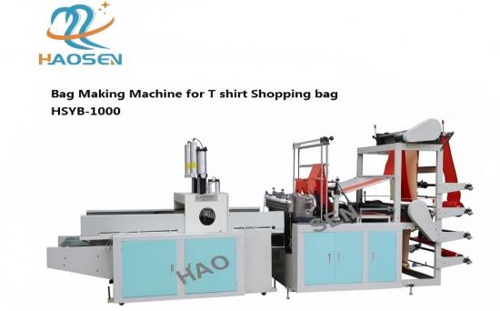 T shirt shopping bag making machine