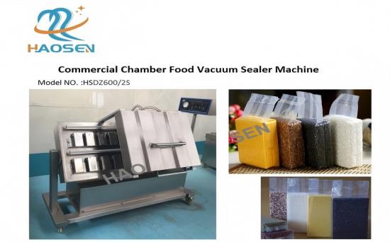 Commercial double chamber food vacuum sealer machine