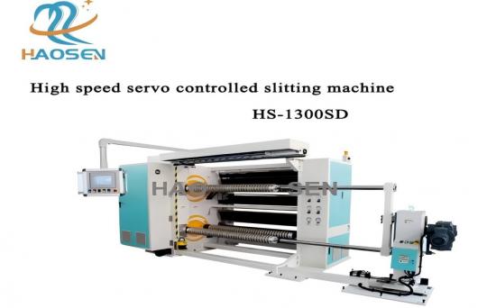 Servo controlled slitting machine